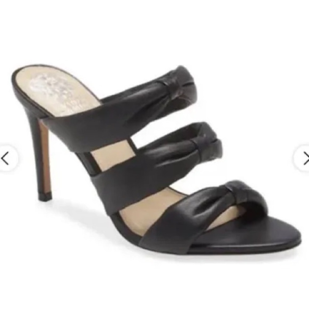 Vince Camuto Black Strappy Heels VC-Thendie